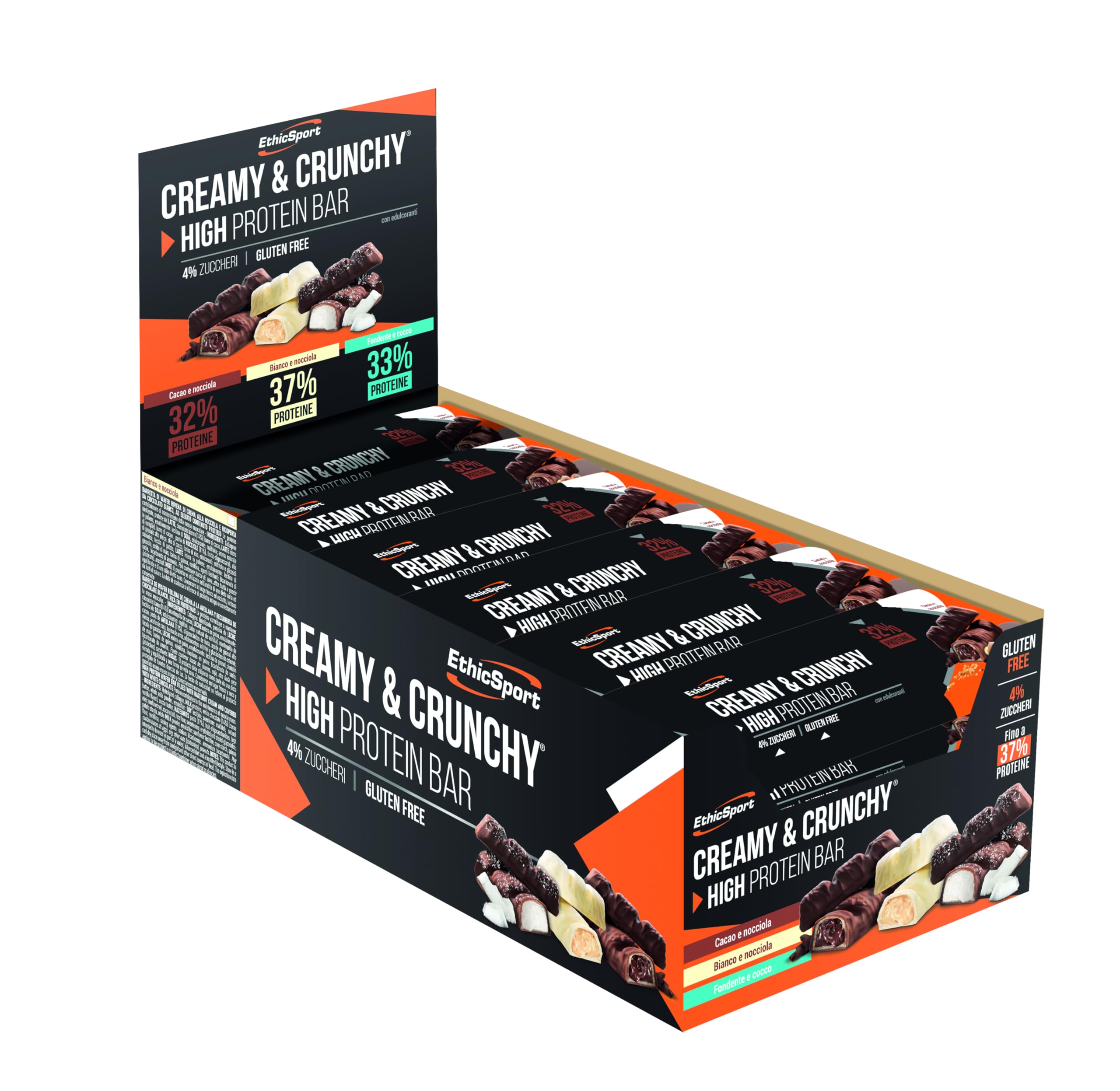 ethicsport-creamy-crunchy-barretta-proteica-30-g-gusto-cacao-e-nocciola image 2