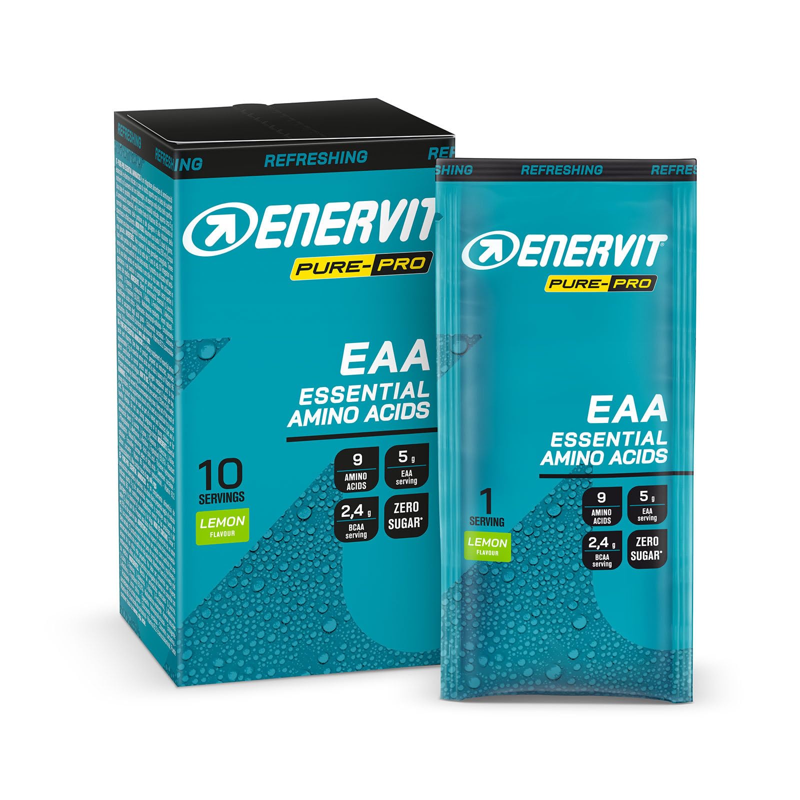 enervit-pure-pro-eaa-in-polvere-10-bustine-da-10g-5g-eaa-bcaa image 1