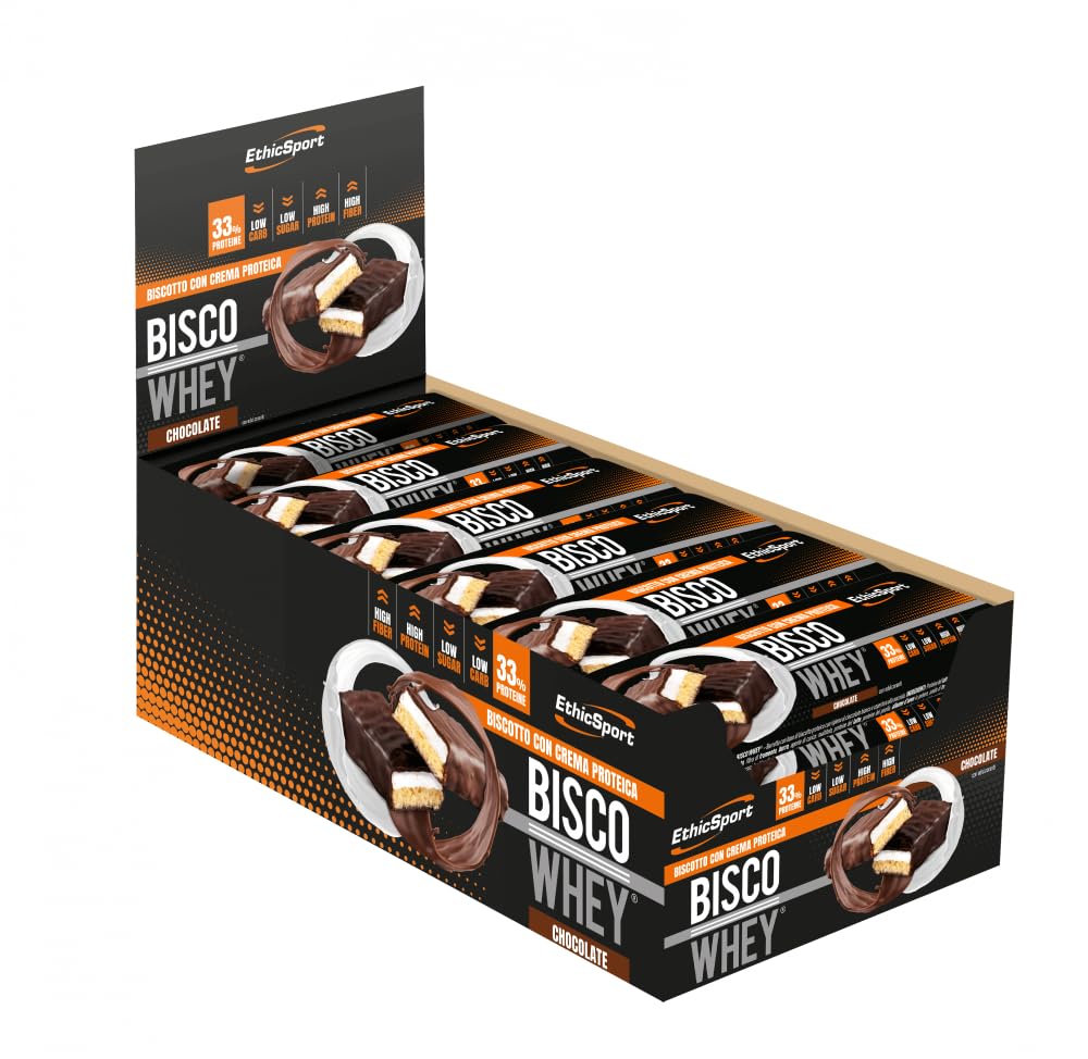 ethicsport-bisco-whey-high-protein-bar-18-x-40-g-cioccolato image 1