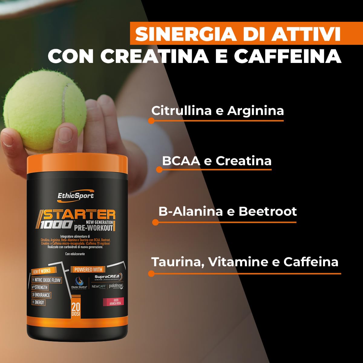 ethicsport-starter-1000-integratore-pre-workout-in-polvere-con-caffeina-creatina image 4