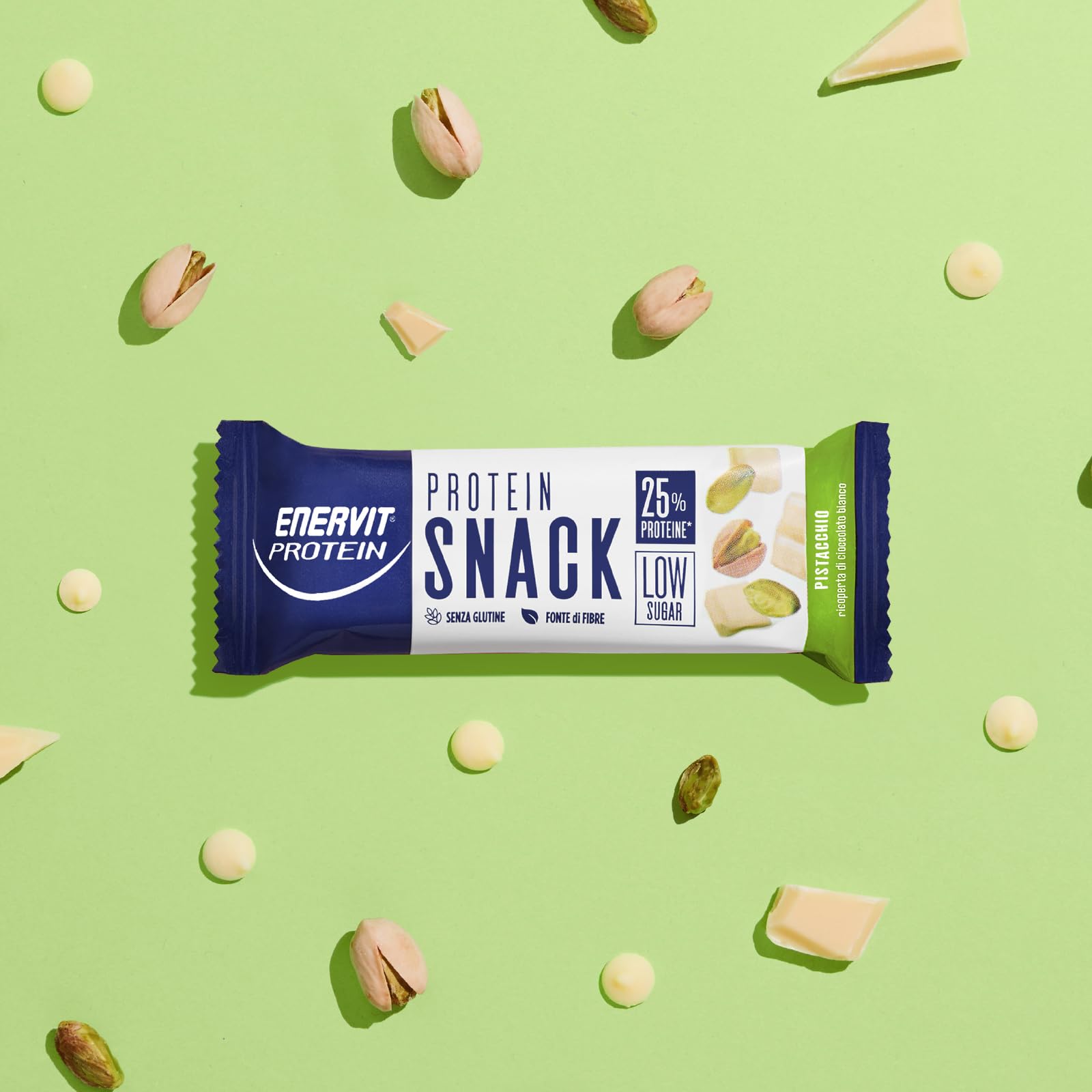 enervit-protein-snack-pistacchio-e-cioccolato-bianco-low-sugar-8-x-27-g image 2