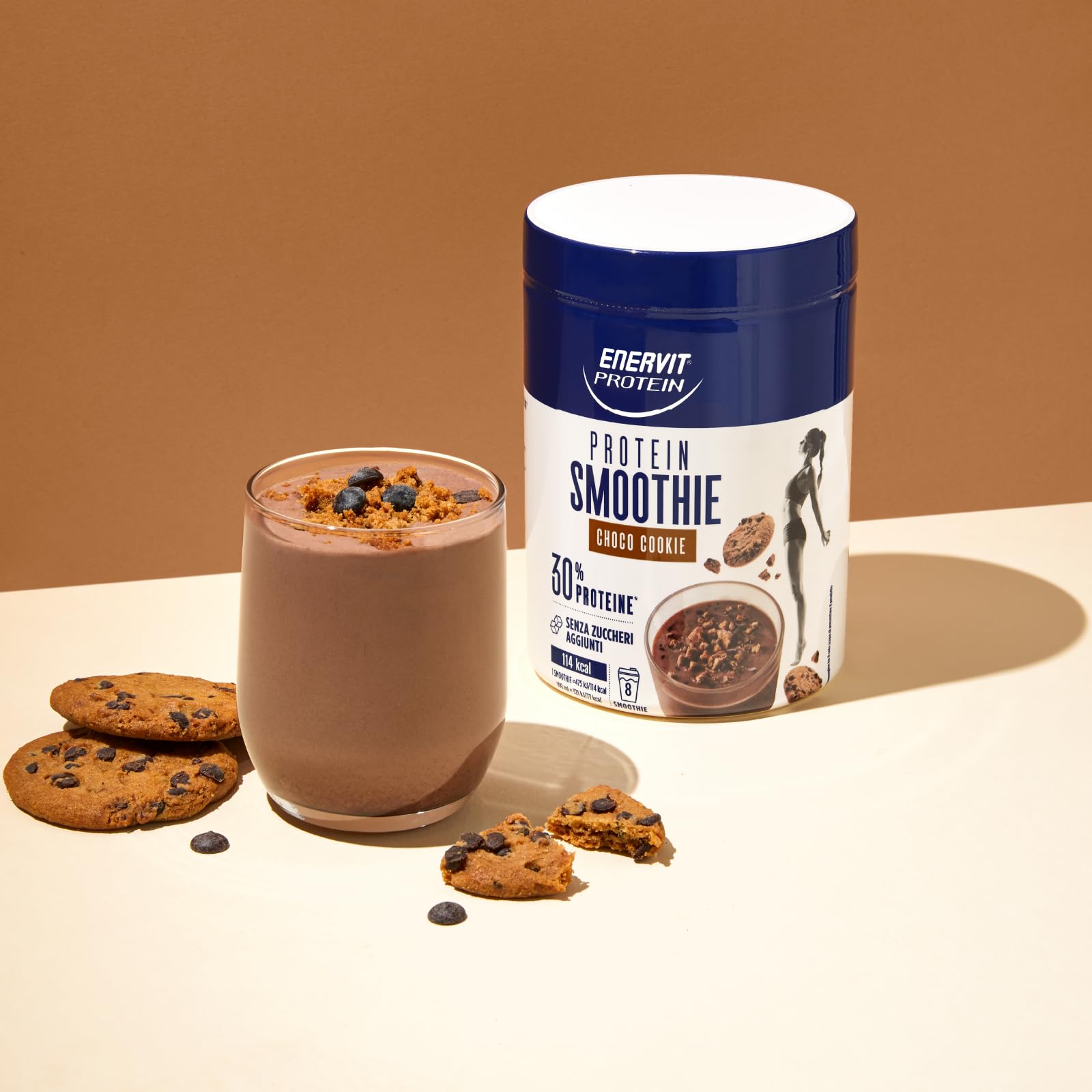 enervit-protein-smoothie-choco-cookie-30-proteine-barattolo-320g image 2