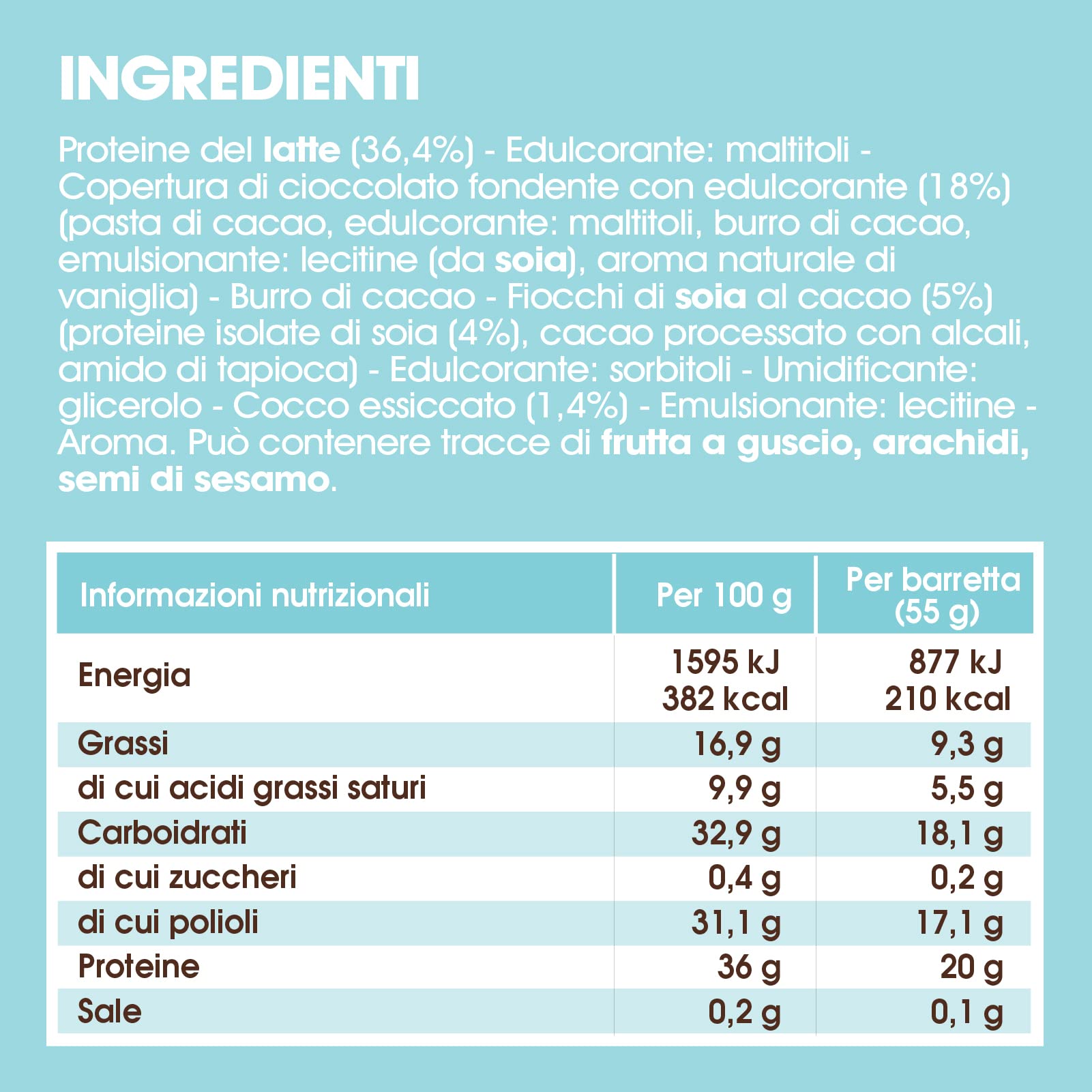enervit-the-protein-deal-barrette-proteiche-12x55g-cocco-e-cioccolato-fondente image 2