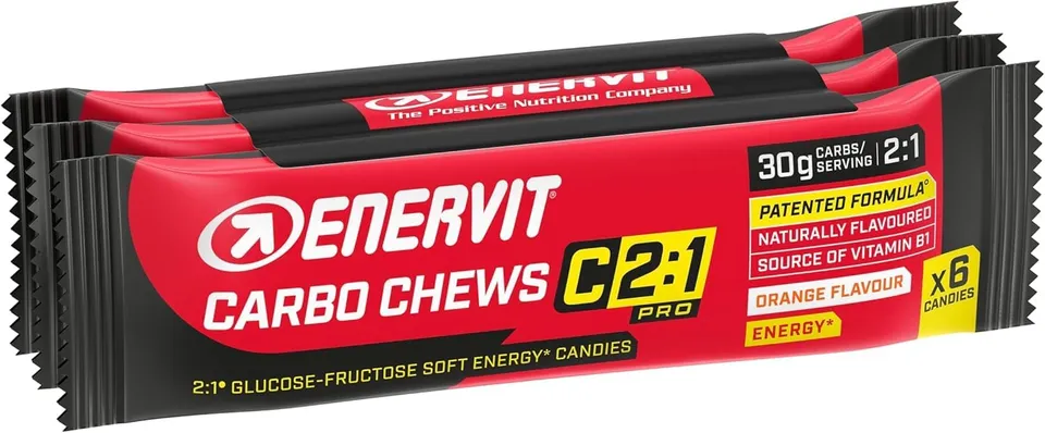enervit-carbo-chews-c2-1pro-caramelle-gommose-3x6-arancia image 1