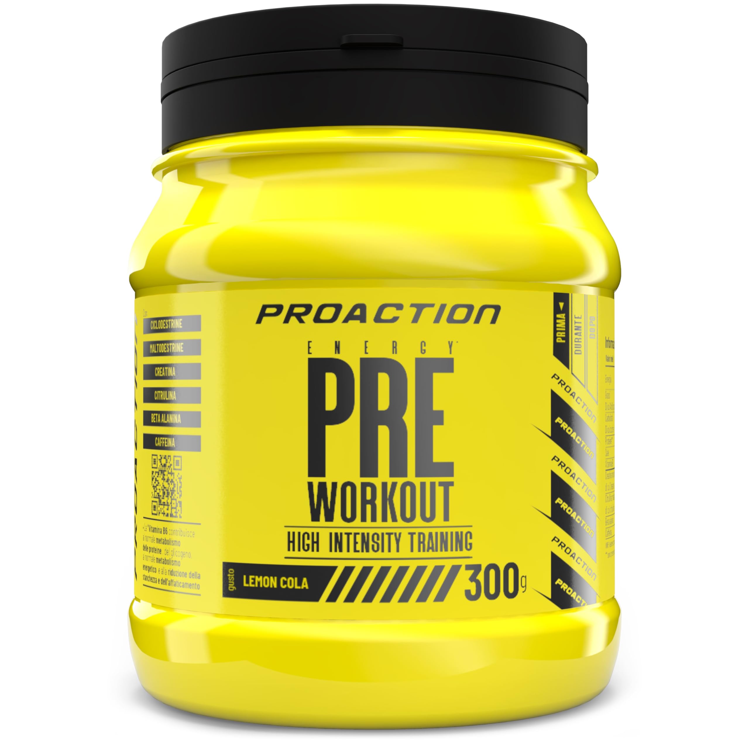 proaction-pre-workout-con-creatina-citrullina-beta-alanina-caffeina-300g-20-porz image 1