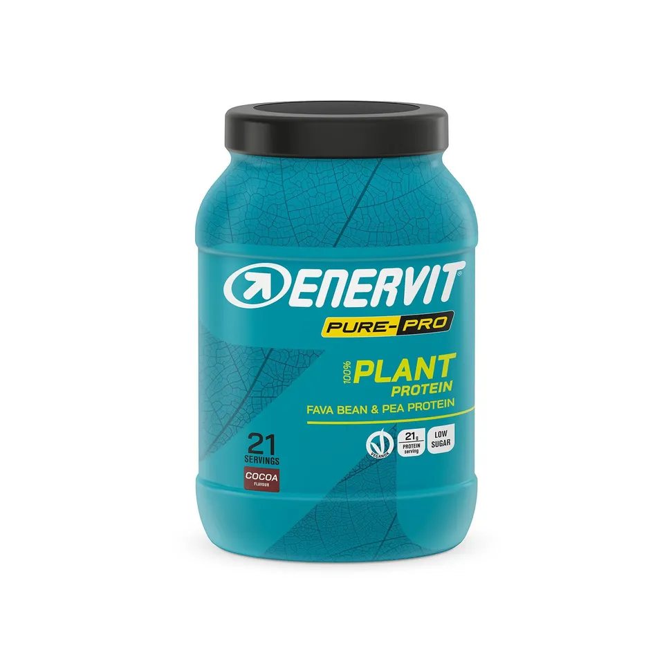 enervit-pure-pro-100-plant-protein-630g-gusto-cacao-21g-proteine-vegane image 1