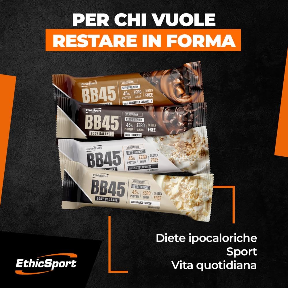 ethicsport-bb45-body-balance-fondente-barretta-proteica-45-18-x-35-g image 4