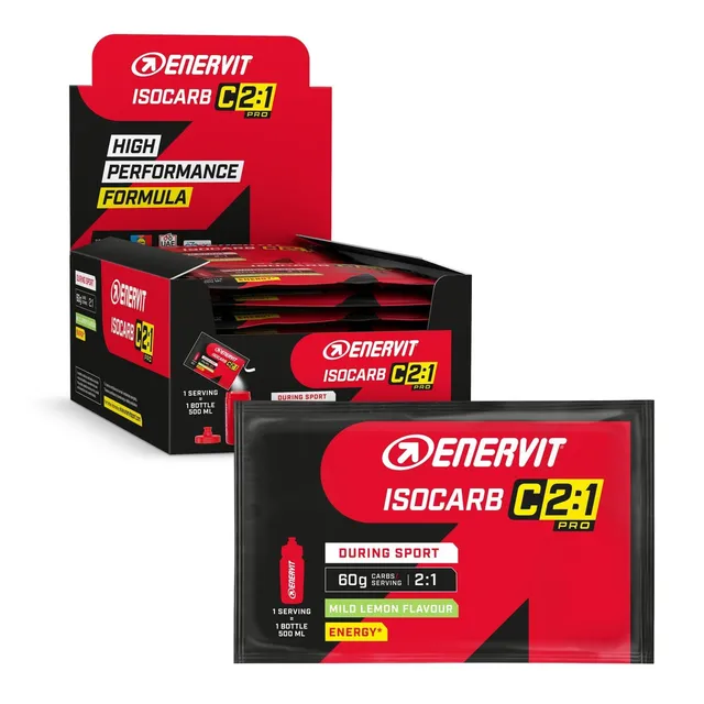 enervit-isocarb-c2-1pro-bevanda-energetica-isotonica-limone-20-buste-da-65g image 1