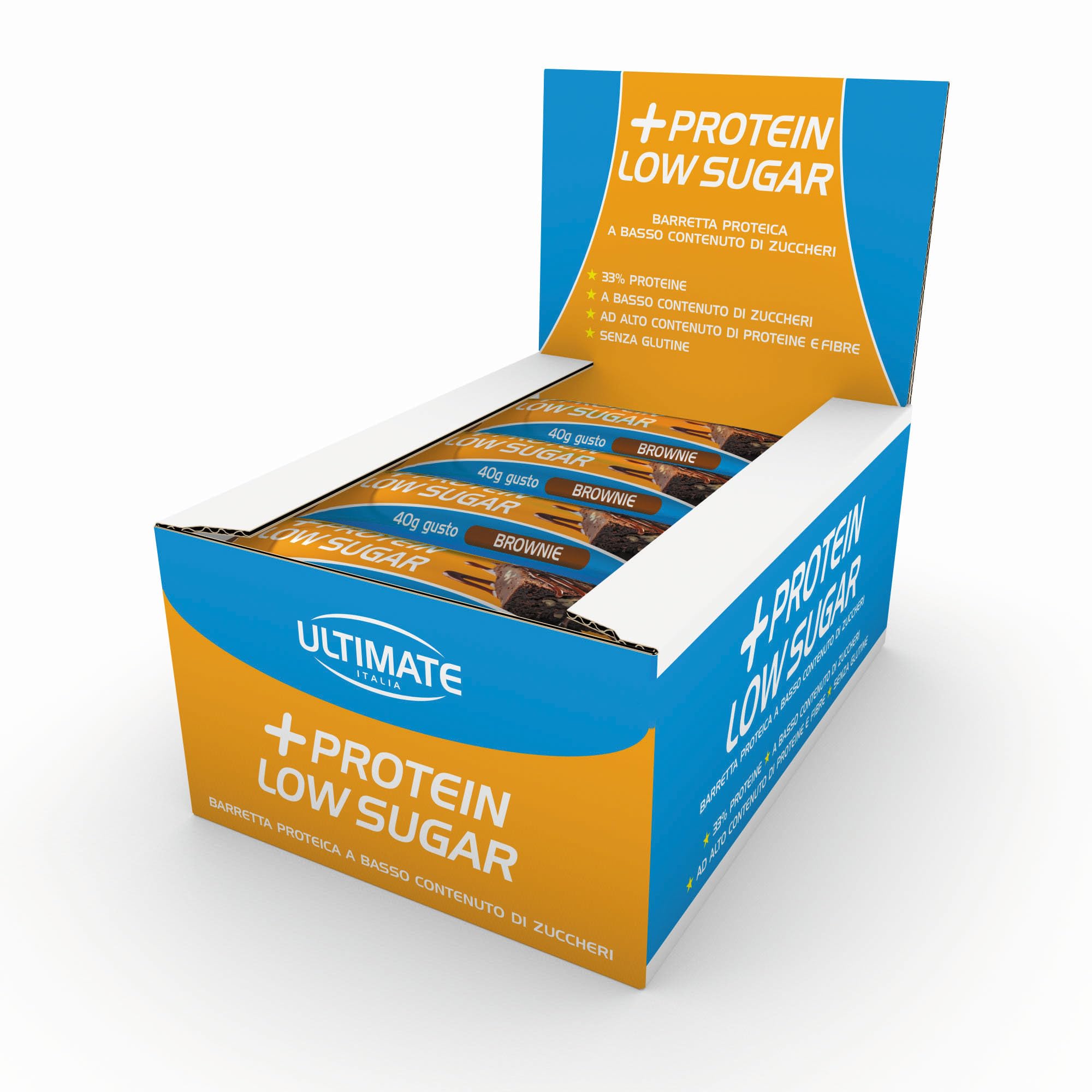 ultimate-italia-barretta-proteica-low-sugar-33-brownie-16-x-40g image 1