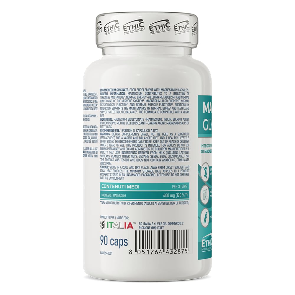 ethicsport-magnesium-glycinate-magnesio-bisglicinato-400-mg-90-capsule-vegetali image 2