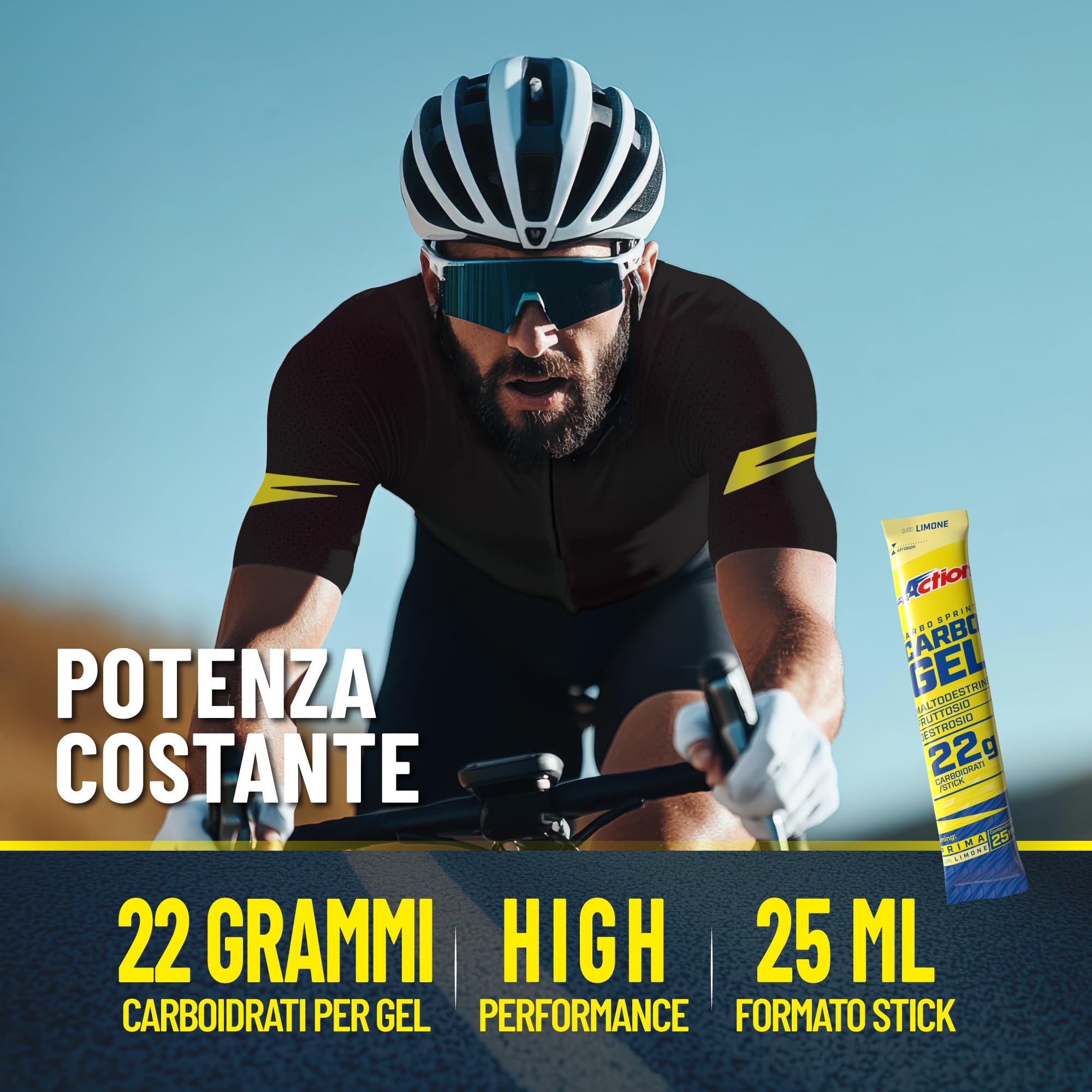 proaction-carbo-sprint-gel-energetico-carboidrati-box-10-stick-da-25ml-22g-carbo image 2