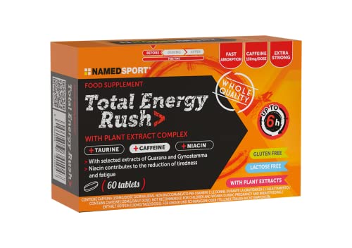 namedsport-total-energy-rush-60-compresse-pre-workout-caffeina-e-taurina image 2