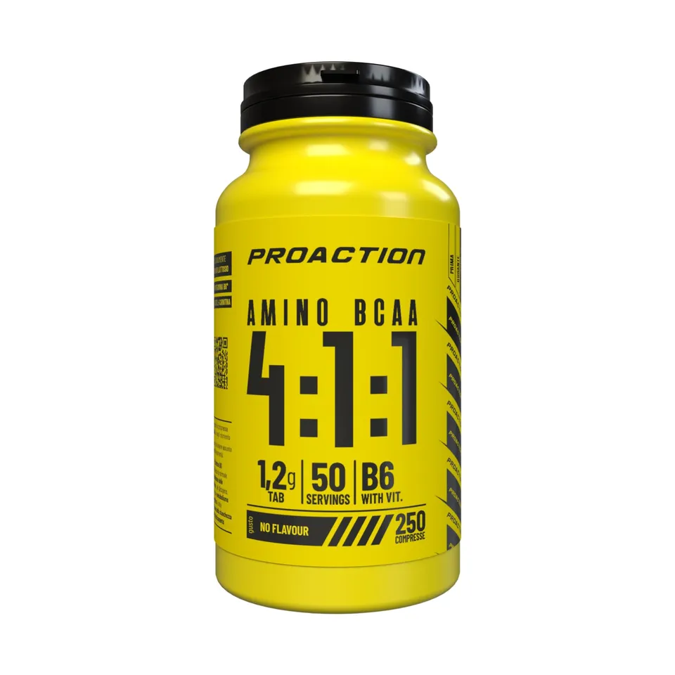 proaction-amino-bcaa-4-1-1-con-vitamina-b6-250-compresse image 1