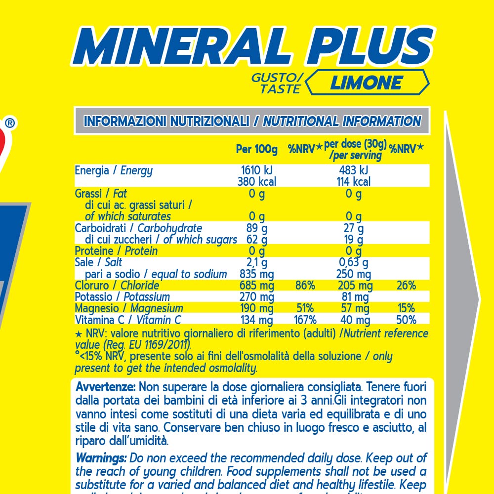 proaction-mineral-plus-isotonic-limone-integratore-sali-minerali-isotonico-450g image 2