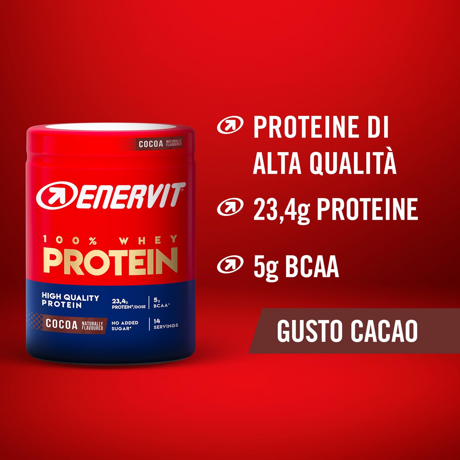 enervit-100-whey-protein-proteine-siero-cacao-420g image 2