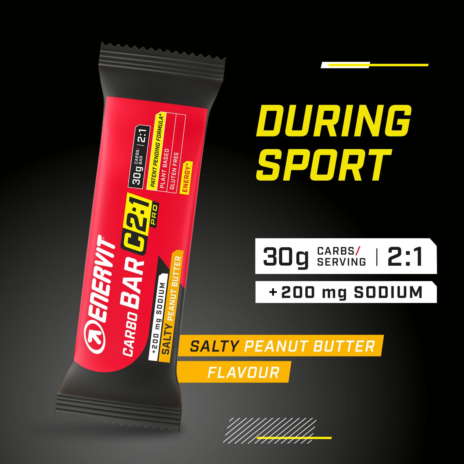 enervit-carbo-bar-c2-1pro-salty-peanut-butter-30g-carboidrati-12-x-45g-vegan-sen image 2