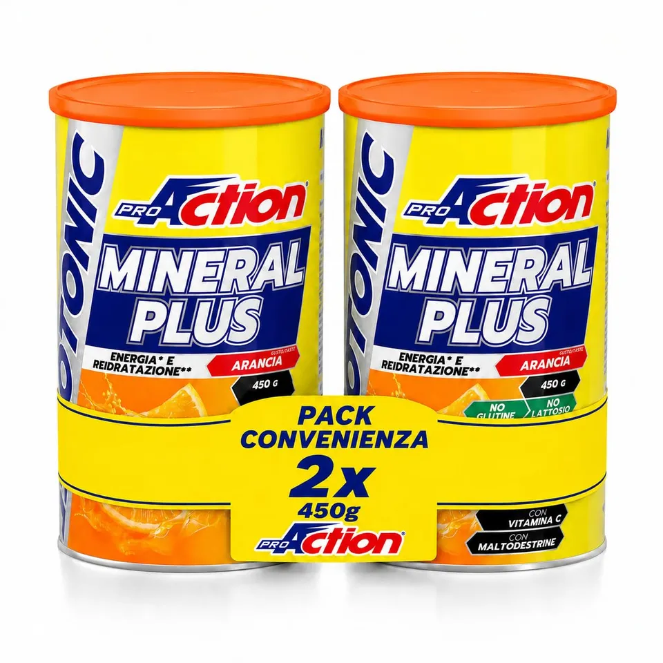 proaction-mineral-plus-isotonic-integratore-salino-isotonico-2x450g-arancia image 1
