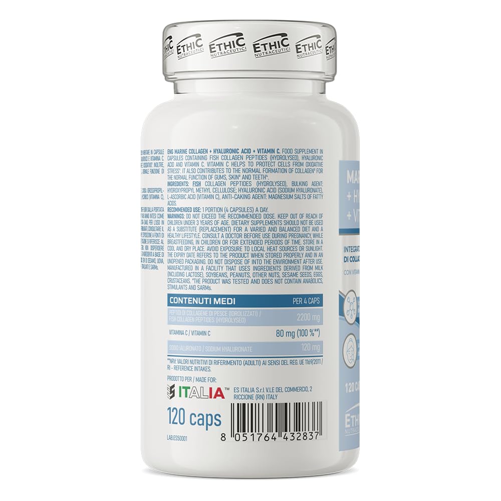 ethicsport-marine-collagen-collagene-marino-acido-ialuronico-120-capsule-vegetal image 2
