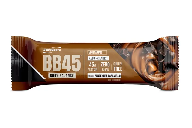 ethicsport-bb45-body-balance-fondente-caramello-barretta-proteica-45-18-x-35-g image 1