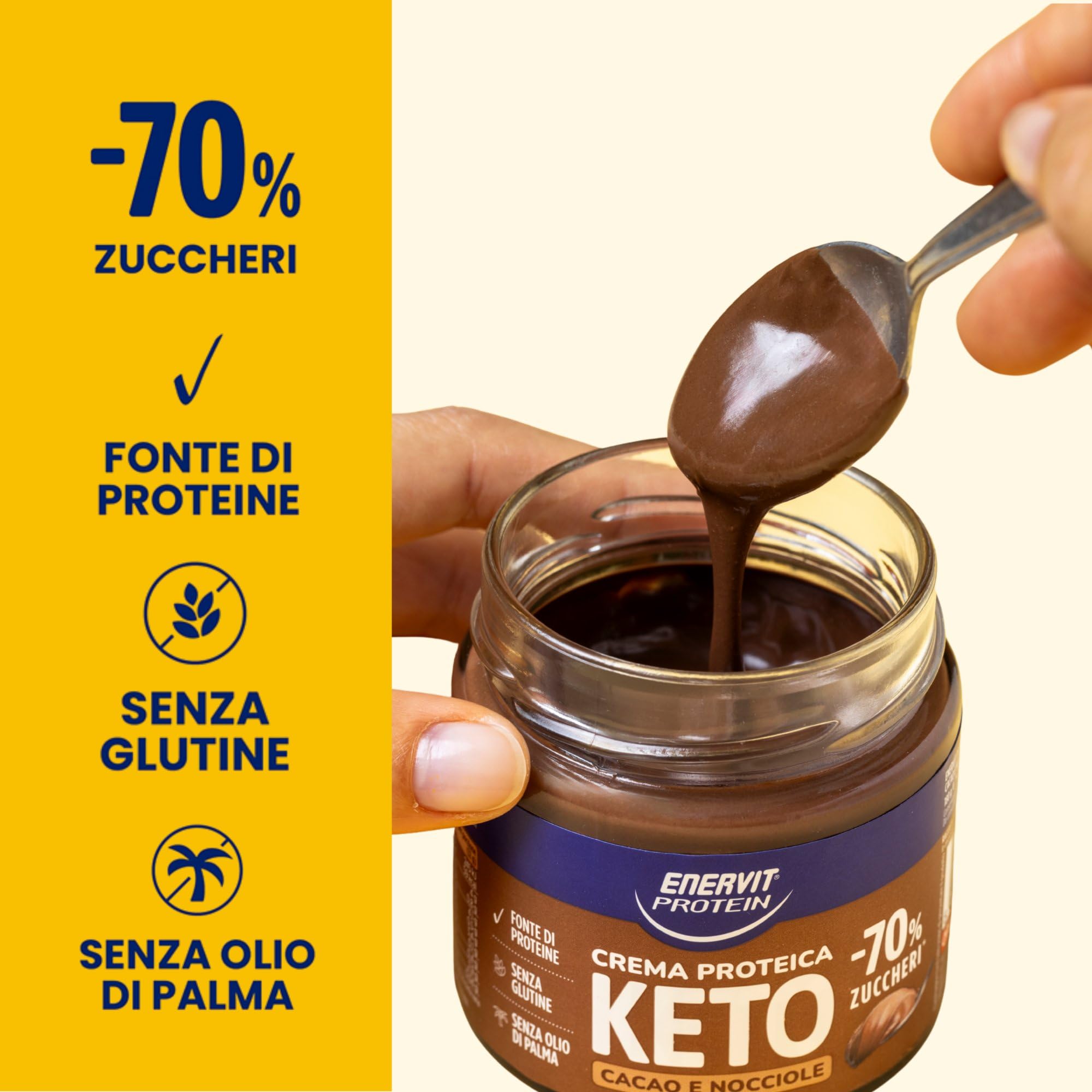 enervit-protein-cream-keto-cacao-e-nocciole-crema-proteica-spalmabile-180g-senza image 2