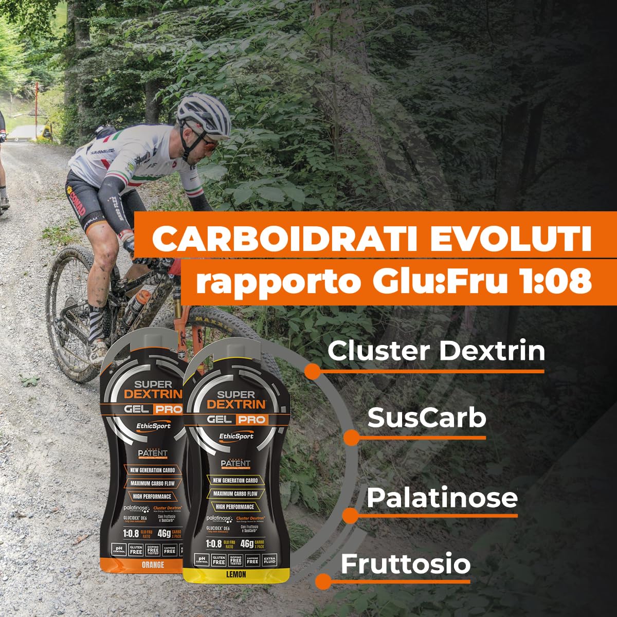 ethicsport-super-dextrin-gel-pro-gusto-arancia-gel-energetico-15x60ml image 3