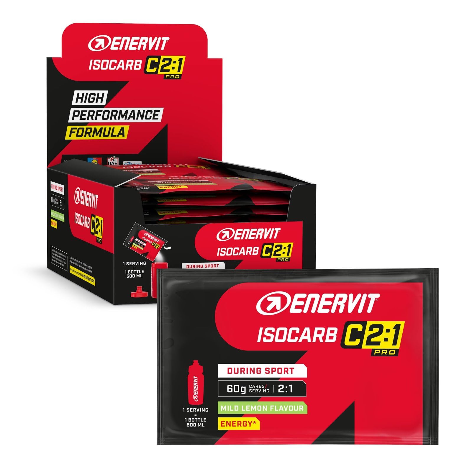 enervit-isocarb-c2-1pro-bevanda-energetica-isotonica-limone-20-buste-da-65g image 1