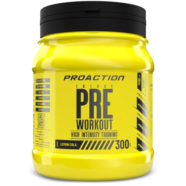 proaction-pre-workout-con-creatina-citrullina-beta-alanina-caffeina-300g-20-porz image 1