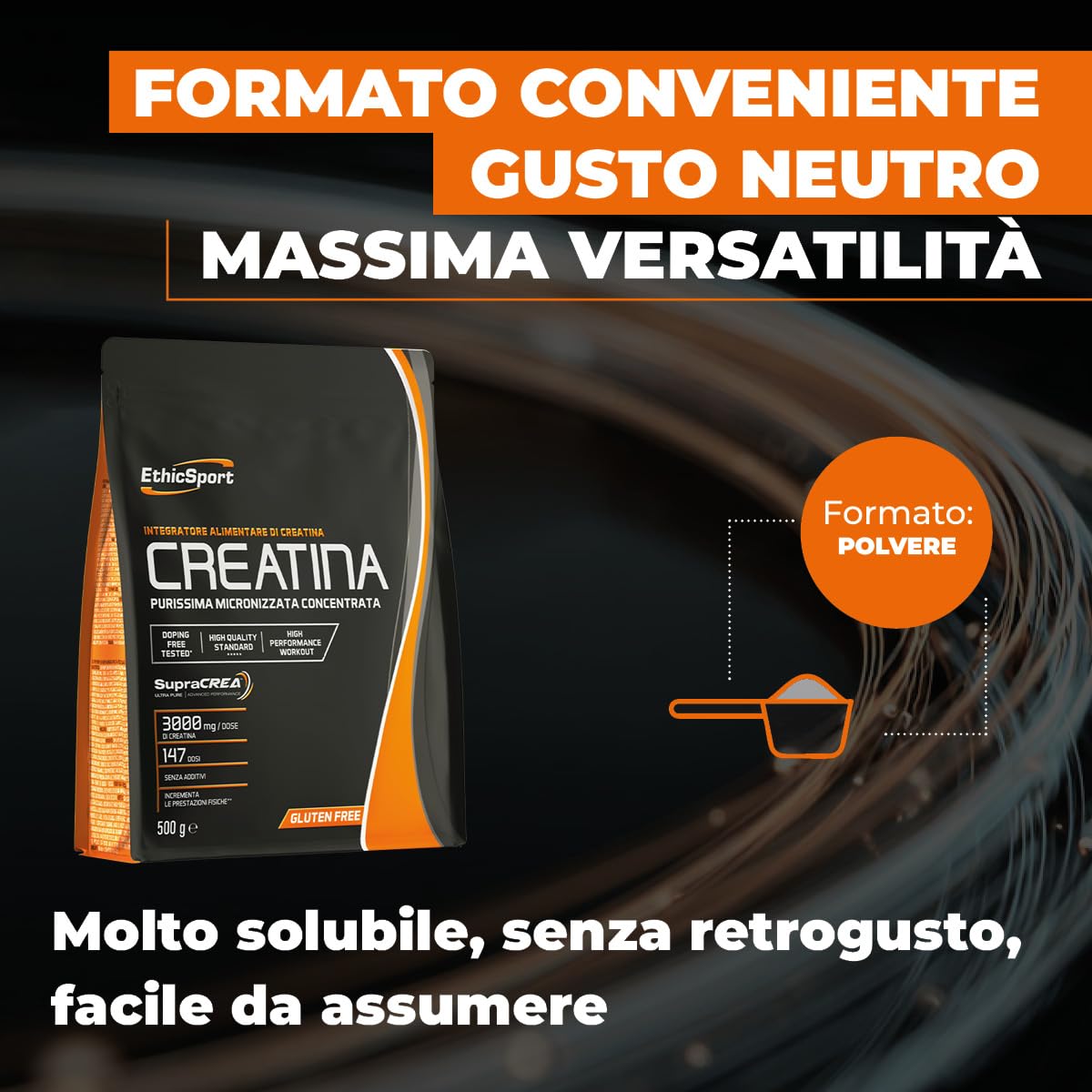 ethicsport-supracrea-creatina-monoidrato-pura-in-polvere-500-g-vegan image 6