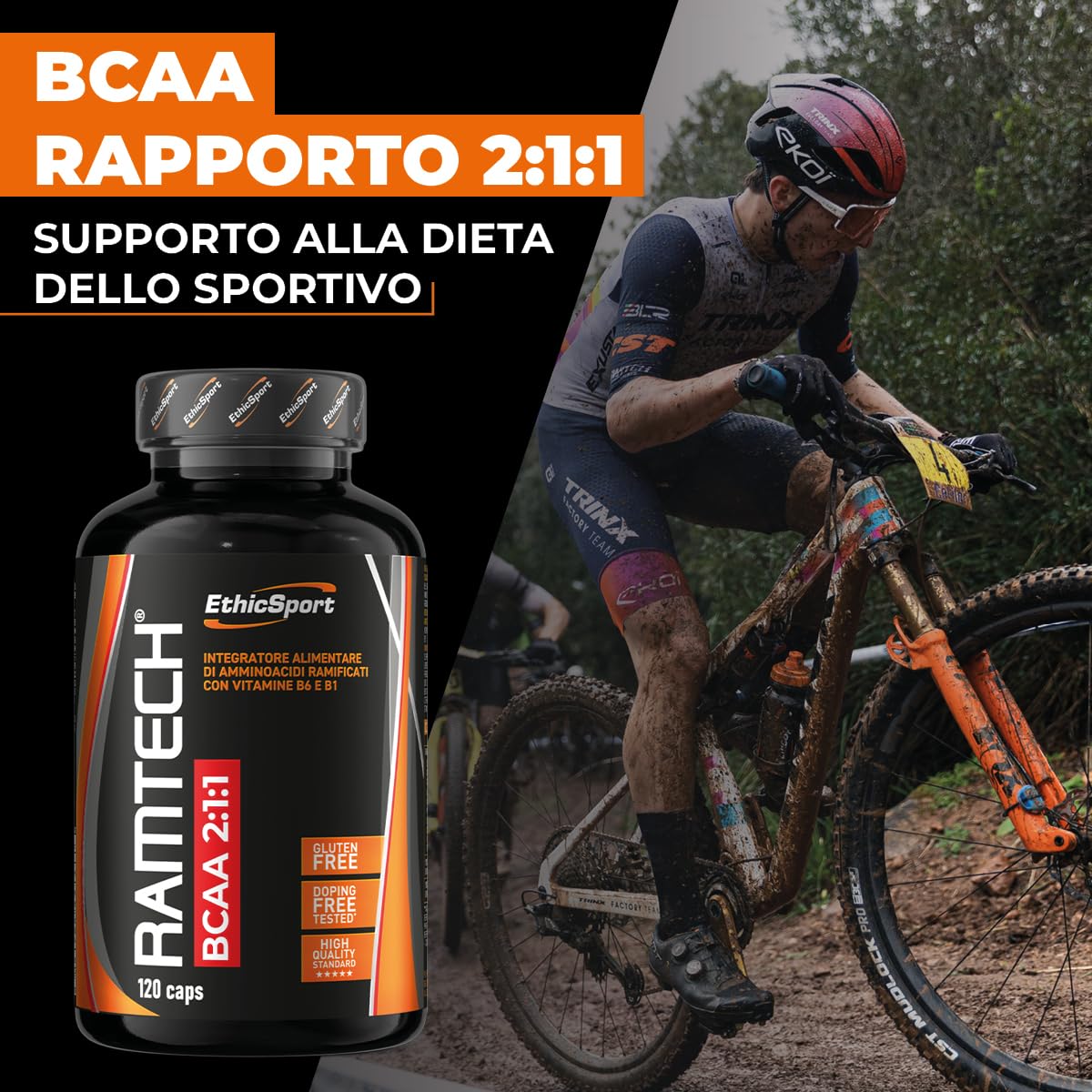ethicsport-ramtech-bcaa-2-1-1-aminoacidi-ramificati-120-capsule-5000-mg-per-dose image 3