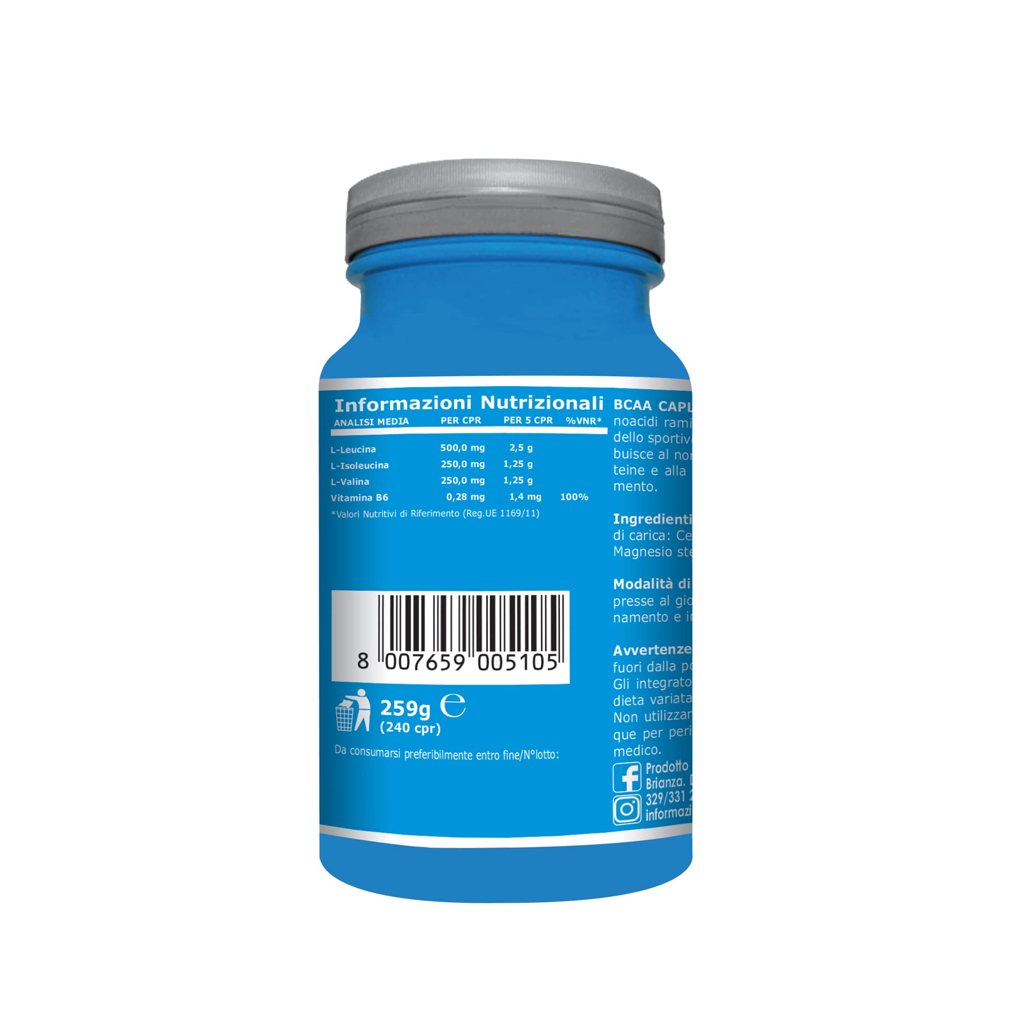 ultimate-italia-bcaa-2-1-1-aminoacidi-ramificati-240-compresse image 3