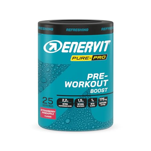enervit-pure-pro-pre-workout-fragola-ananas-con-caffeina-e-creatina-313g-vegan image 8