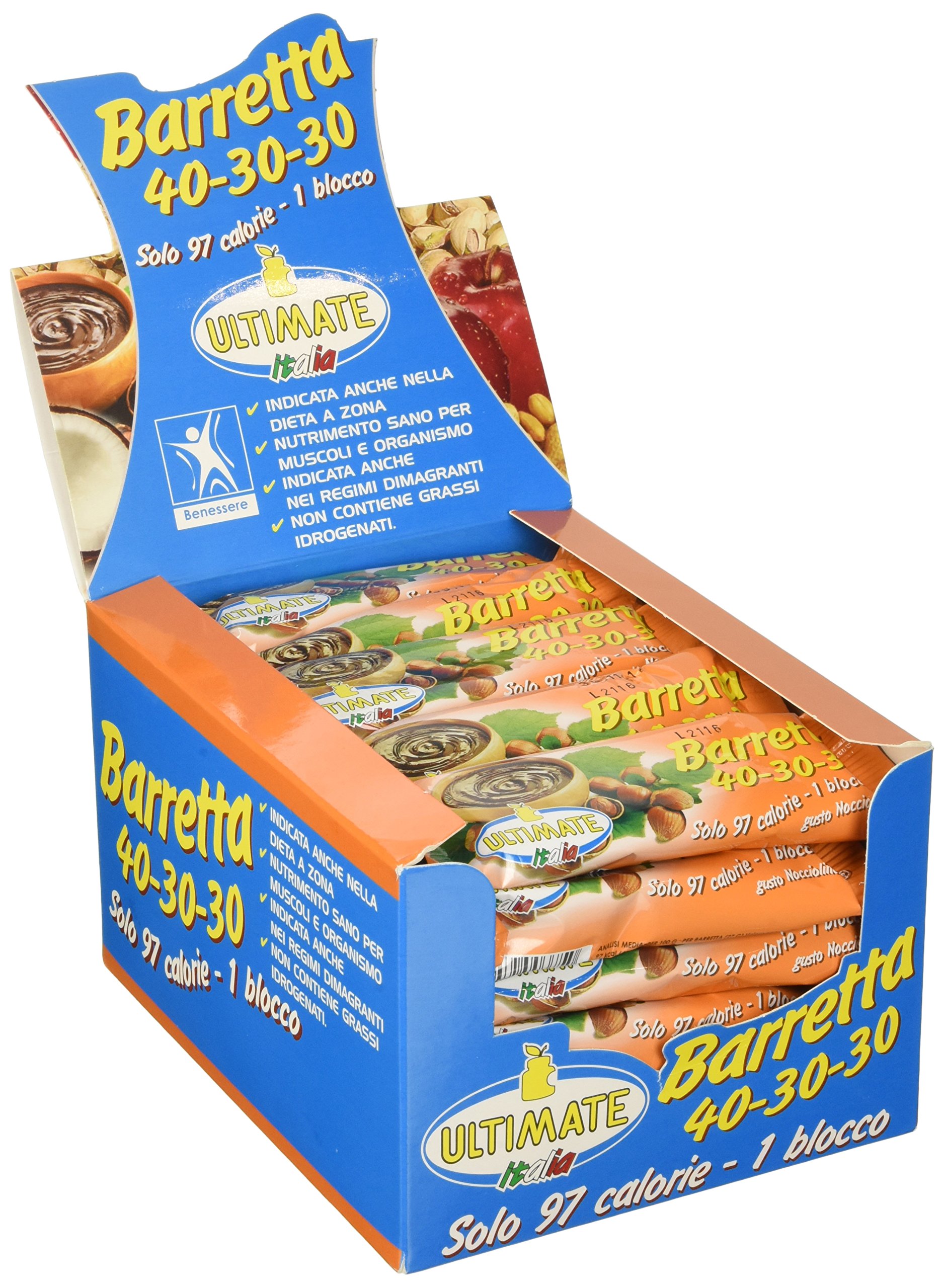 ultimate-italia-barrette-40-30-30-nocciolinella-snack-dieta-a-zona-30-pz-da-27-g image 1