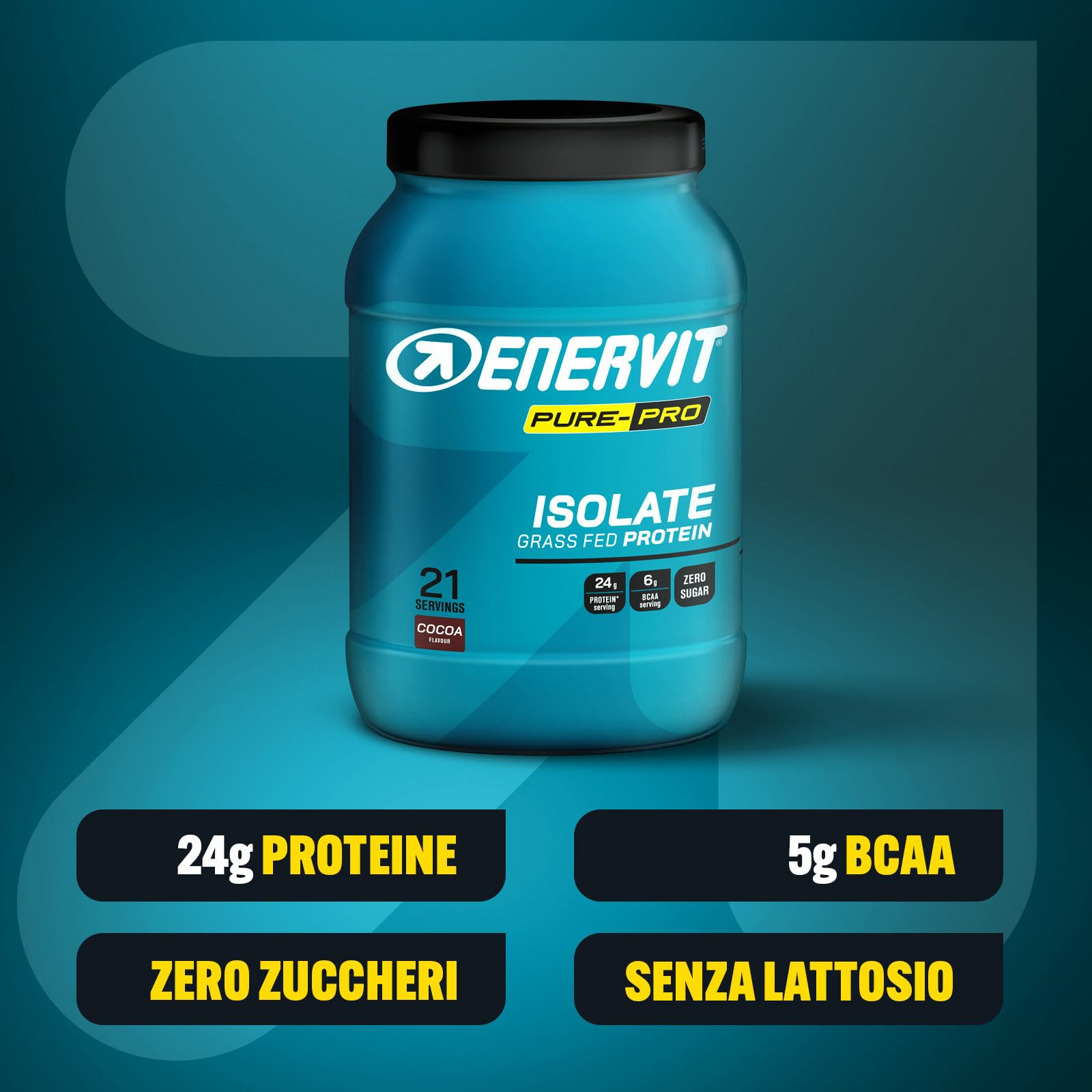 enervit-pure-pro-proteine-whey-isolate-grass-fed-630-g-gusto-cacao image 2