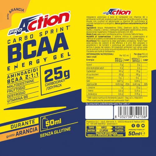 proaction-carbo-sprint-bcaa-gel-energetico-box-10-x-50-ml-gusto-arancia image 5