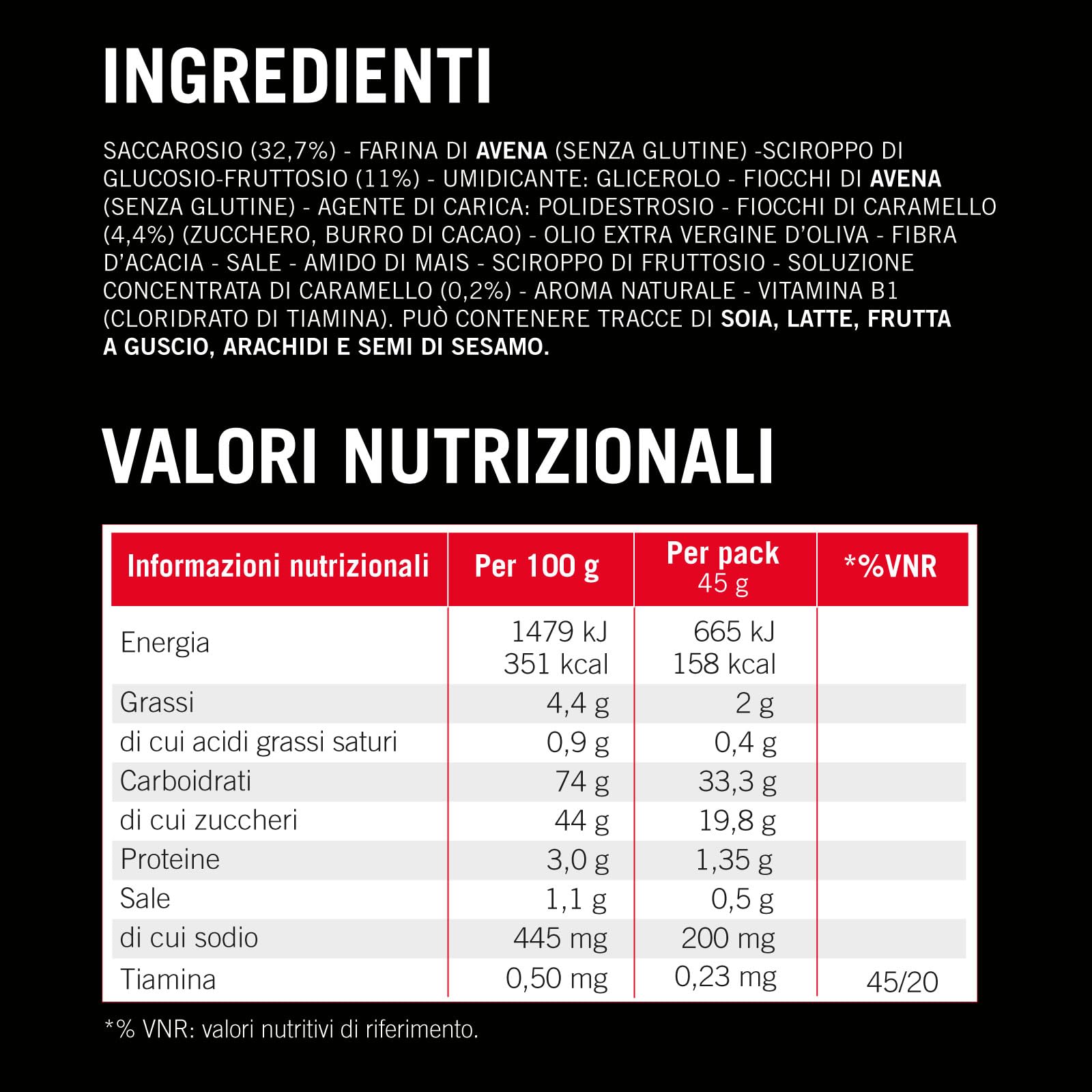 enervit-carbo-bar-c2-1pro-salty-caramel-barrette-energetiche-30-x-45g-vegan-glut image 2