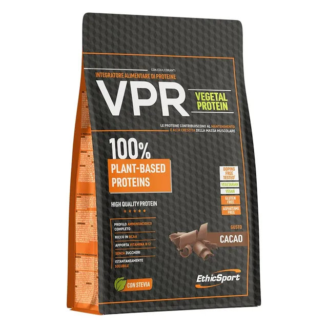 ethicsport-vpr-vegetal-protein-cacao-proteine-vegane-pisello-riso-zucca-b12-mct- image 1