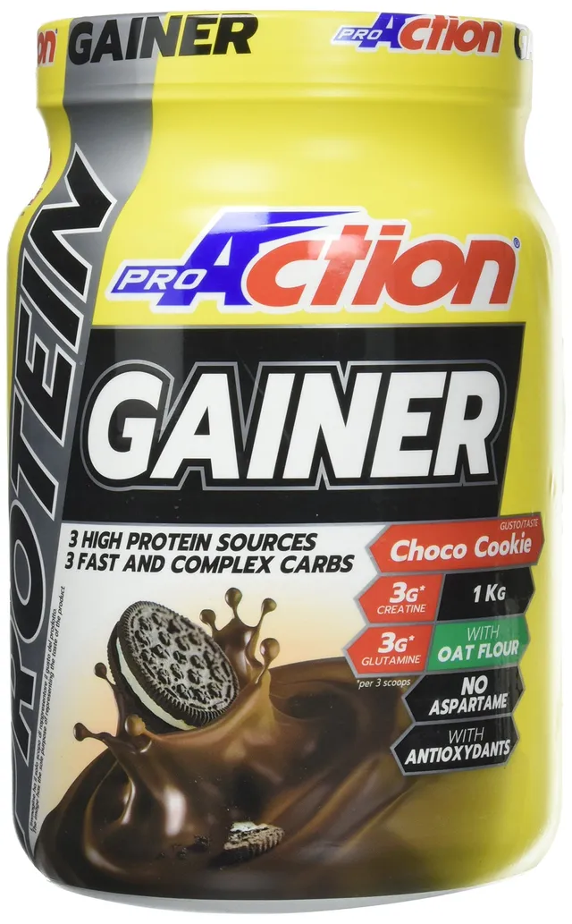 proaction-protein-gainer-ciocco-biscotto-gainer-proteico-1-kg image 1