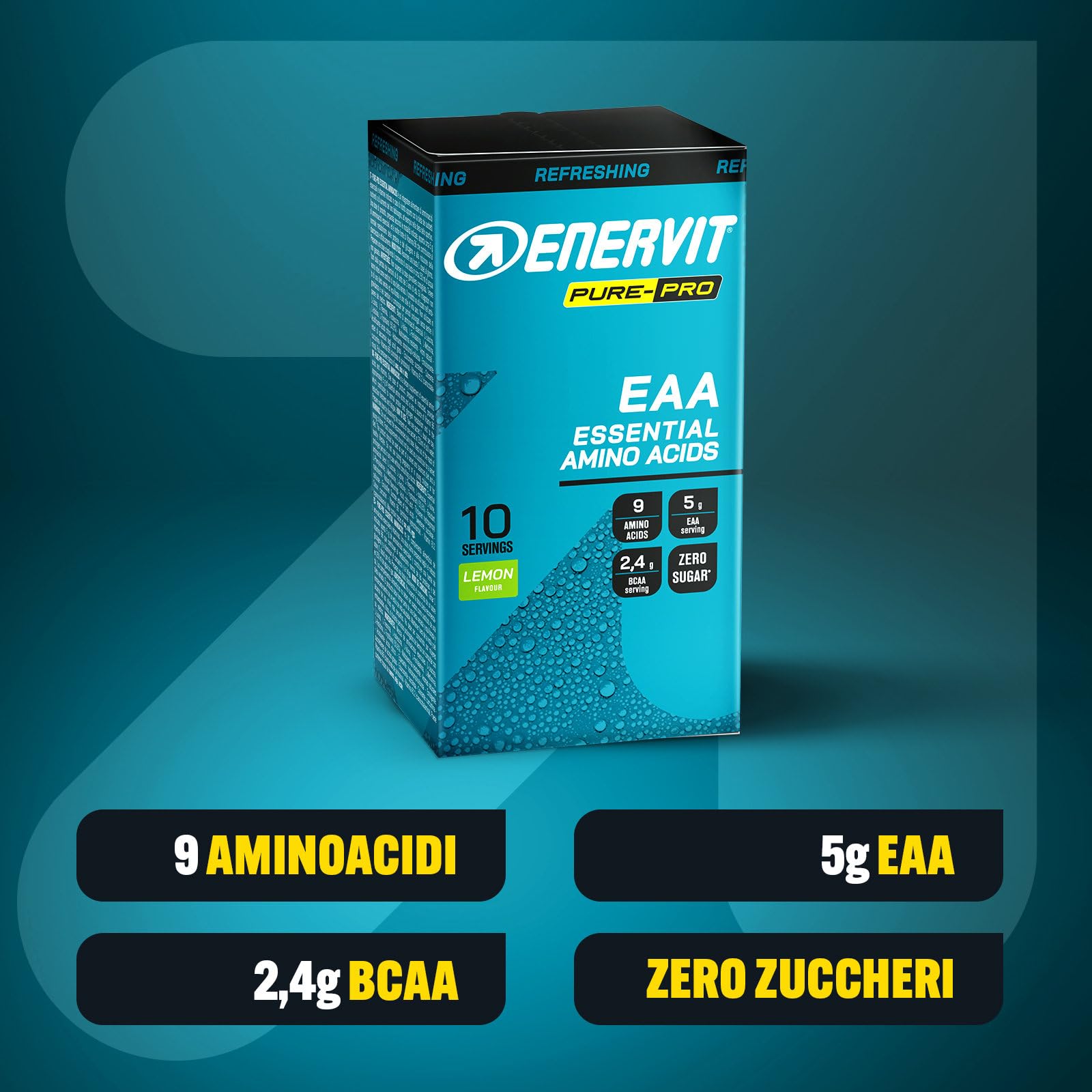 enervit-pure-pro-eaa-in-polvere-10-bustine-da-10g-5g-eaa-bcaa image 2
