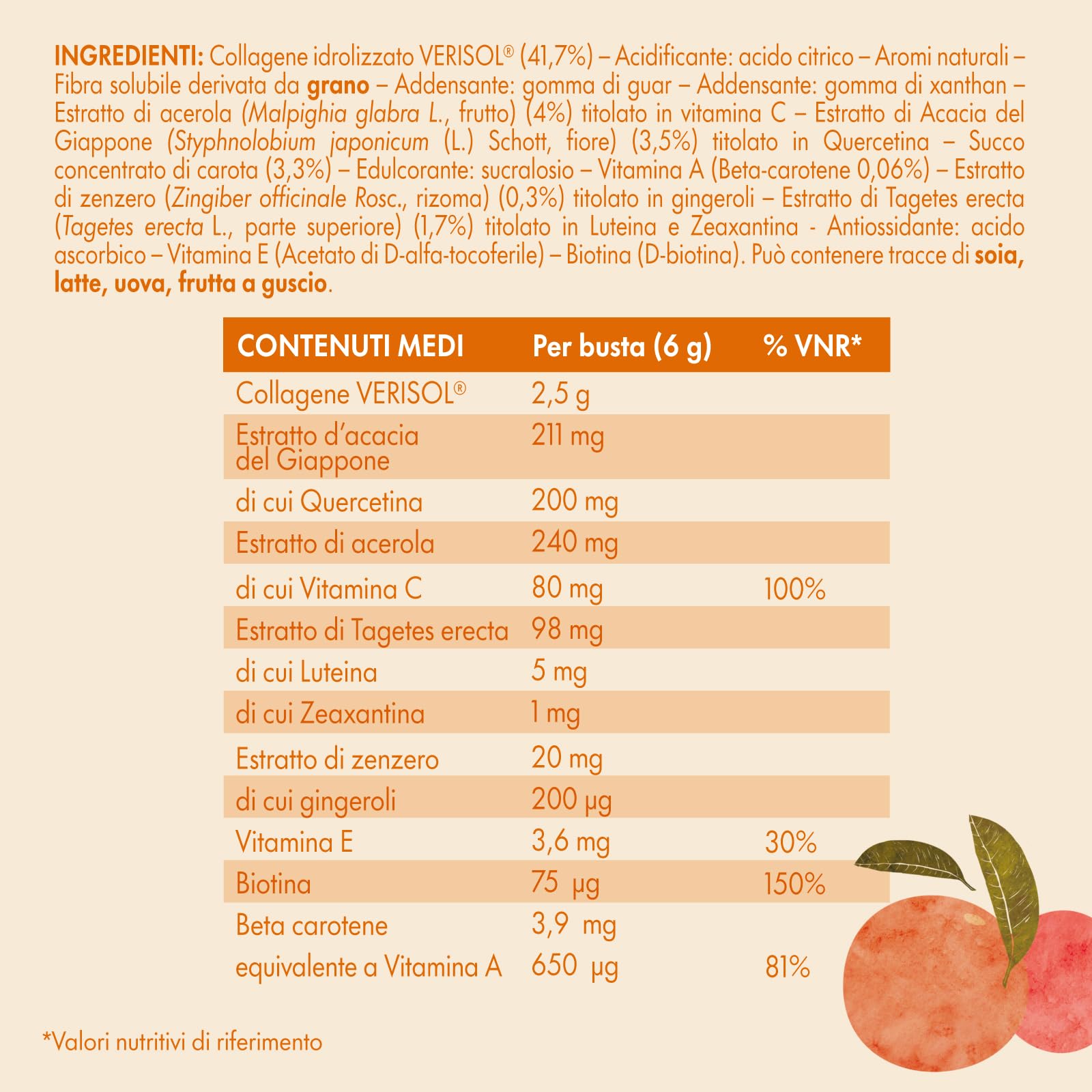 enervit-enerzona-care-beauty-collagene-verisol-20-bustine-mango-arancia image 5
