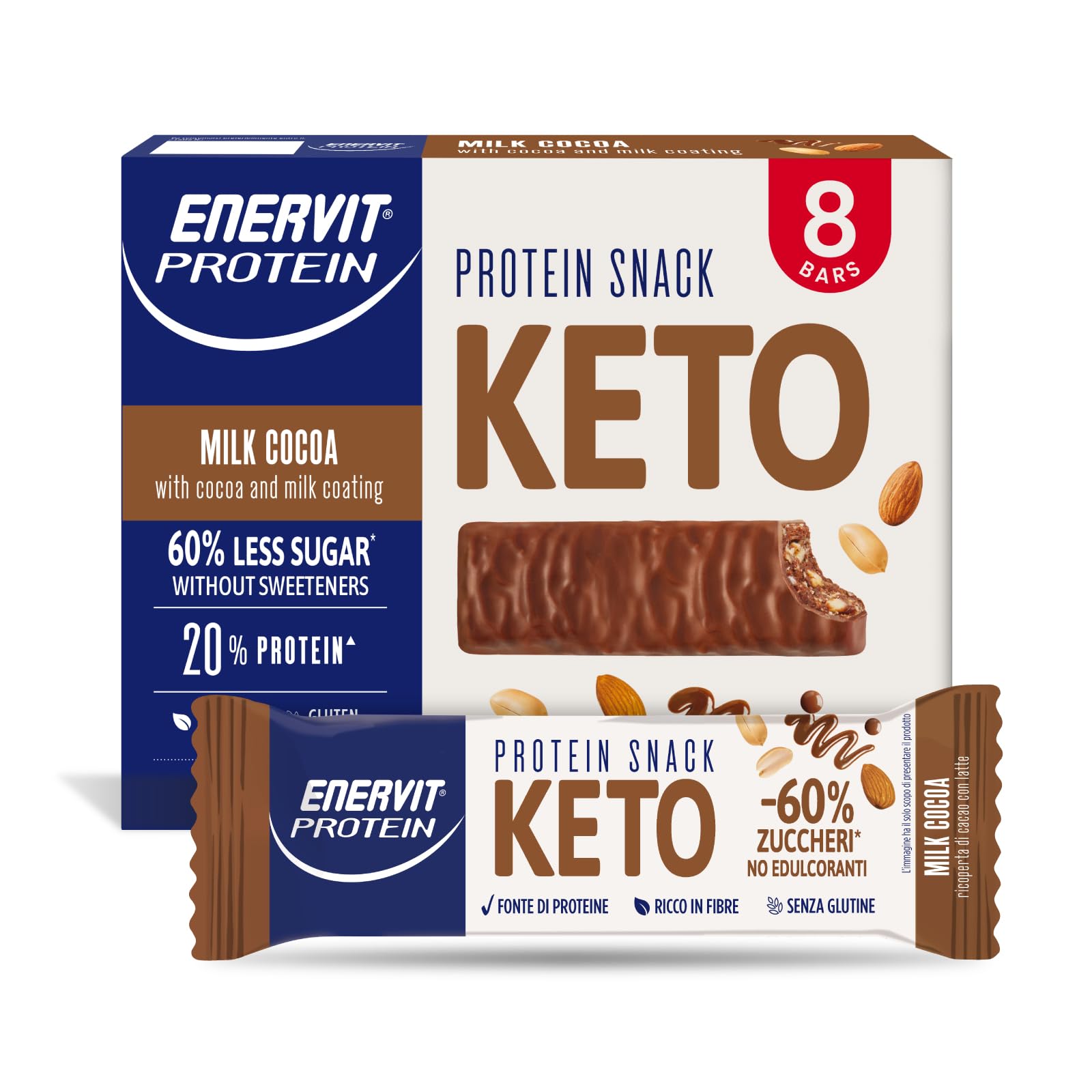 enervit-protein-snack-keto-salted-nuts-8-barrette-x-35g image 2