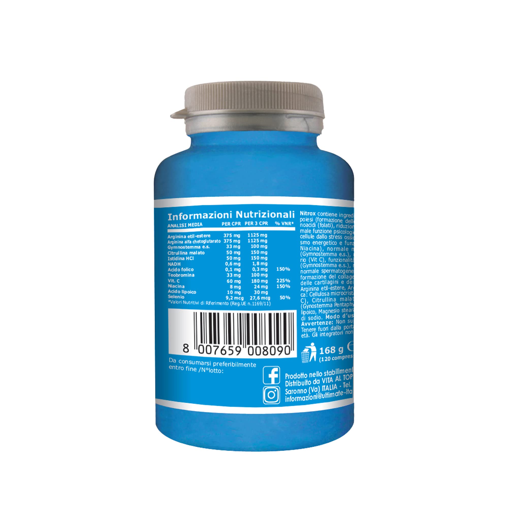 ultimate-italia-nitr-ox-ossido-nitrico-120-compresse-arginina-citrullina image 3