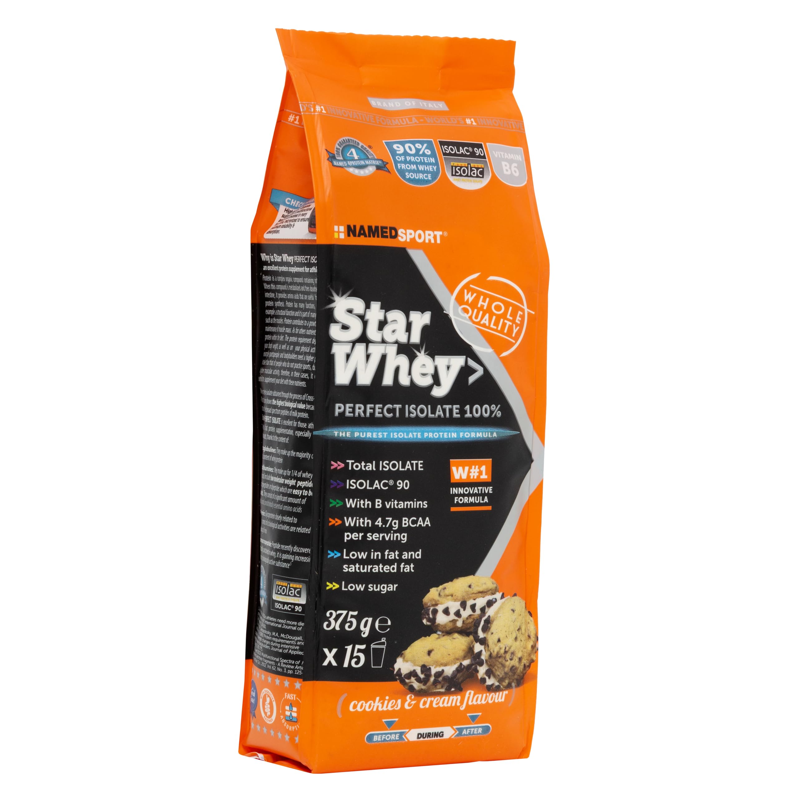 namedsport-star-whey-isolate-proteine-isolate-375-g-gusto-cookies-cream image 2