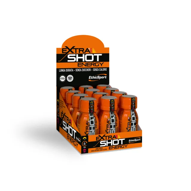 ethicsport-extra-shot-energy-12x60ml-shot-caffeina-200mg-taurina-guarana image 1