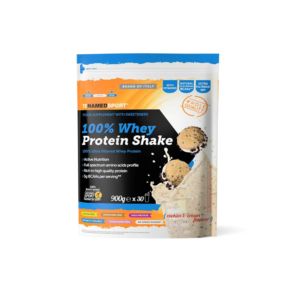 namedsport-100-whey-protein-shake-proteine-siero-latte-900-g-gusto-biscotti-e-cr image 1