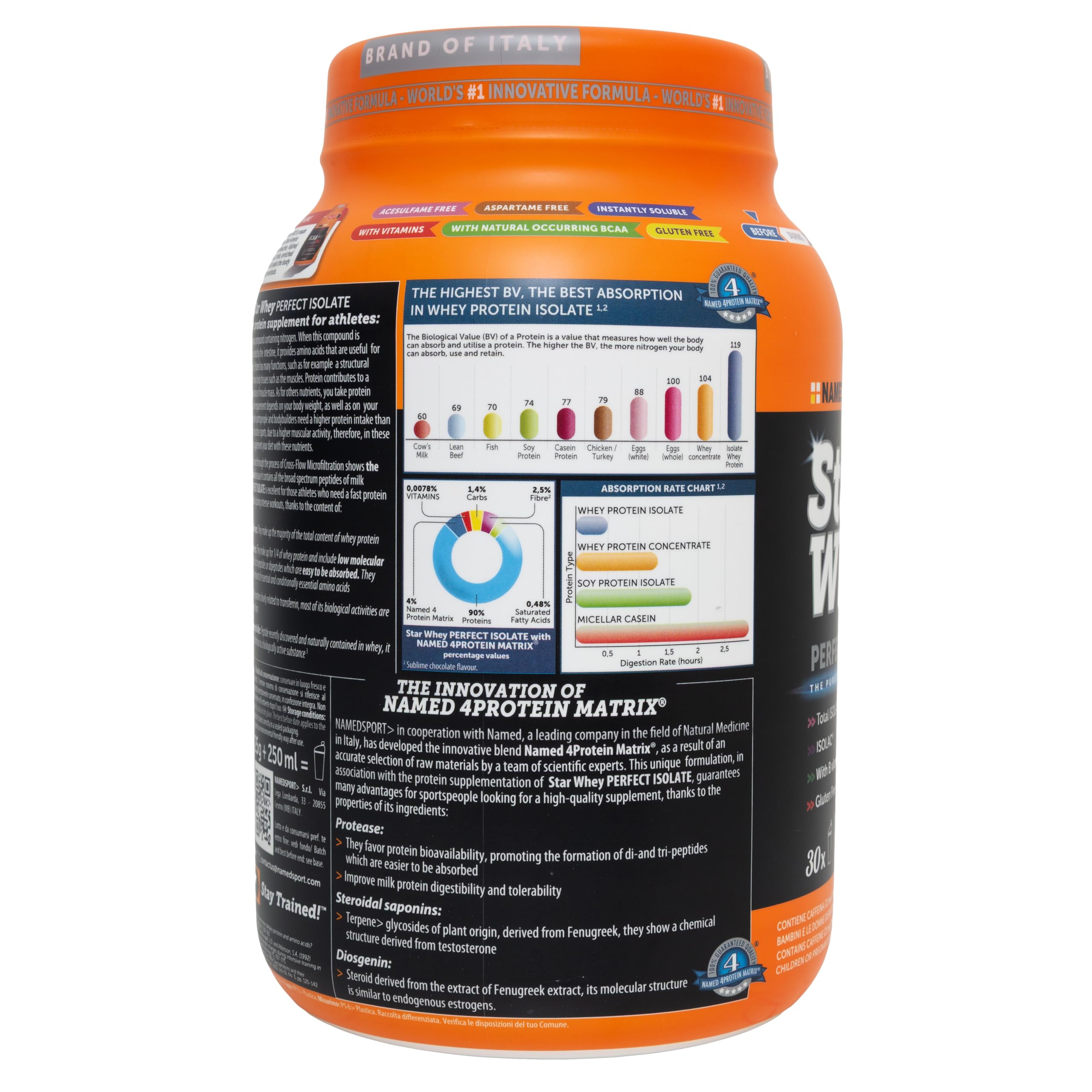 namedsport-star-whey-isolate-proteine-isolate-in-polvere-750g-cookies-cream image 6
