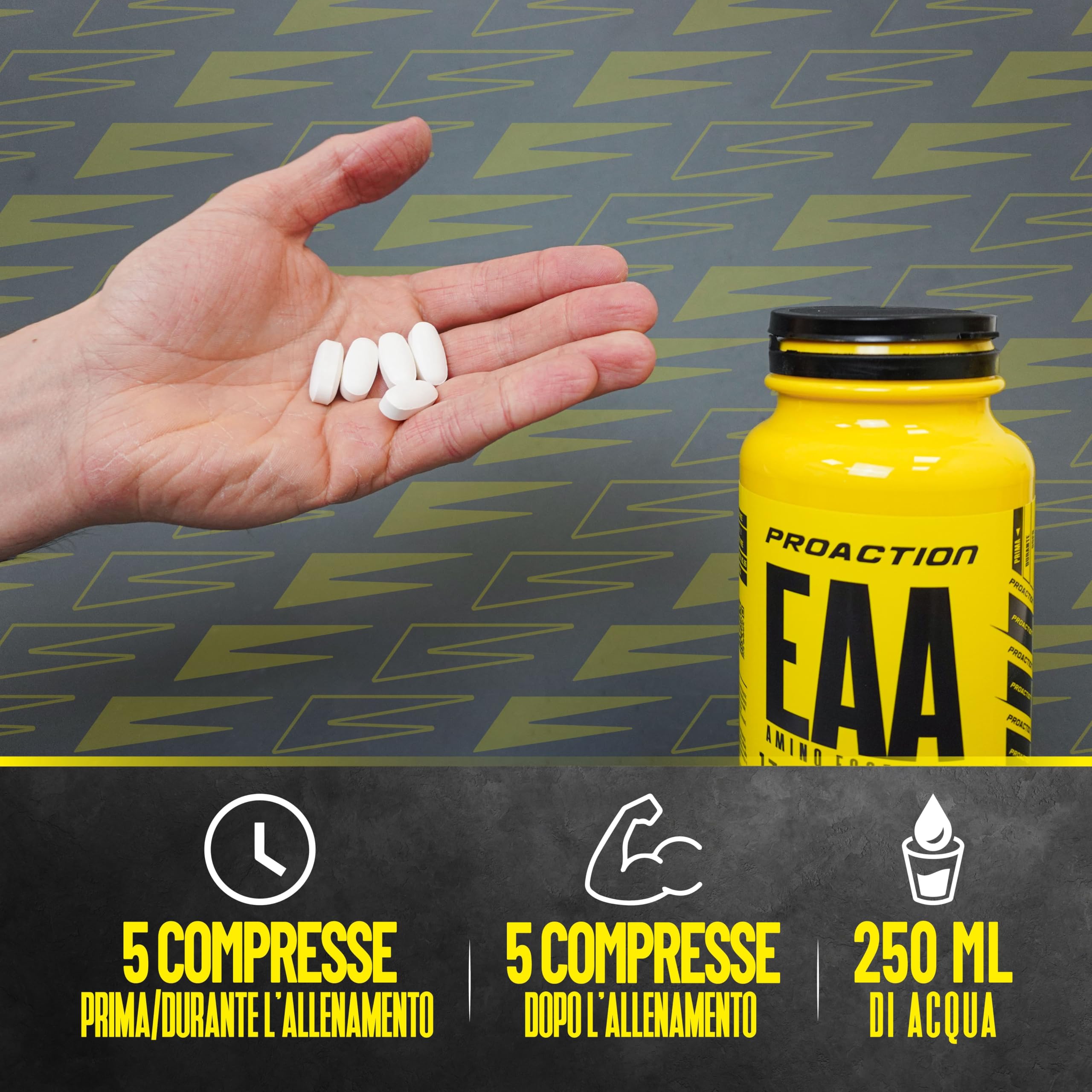 proaction-eaa-aminoacidi-essenziali-bcaa-compresse-240-cpr image 4