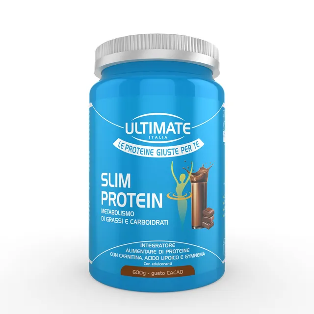 ultimate-italia-slim-protein-cacao-600g-shake-proteico-controllo-peso image 1