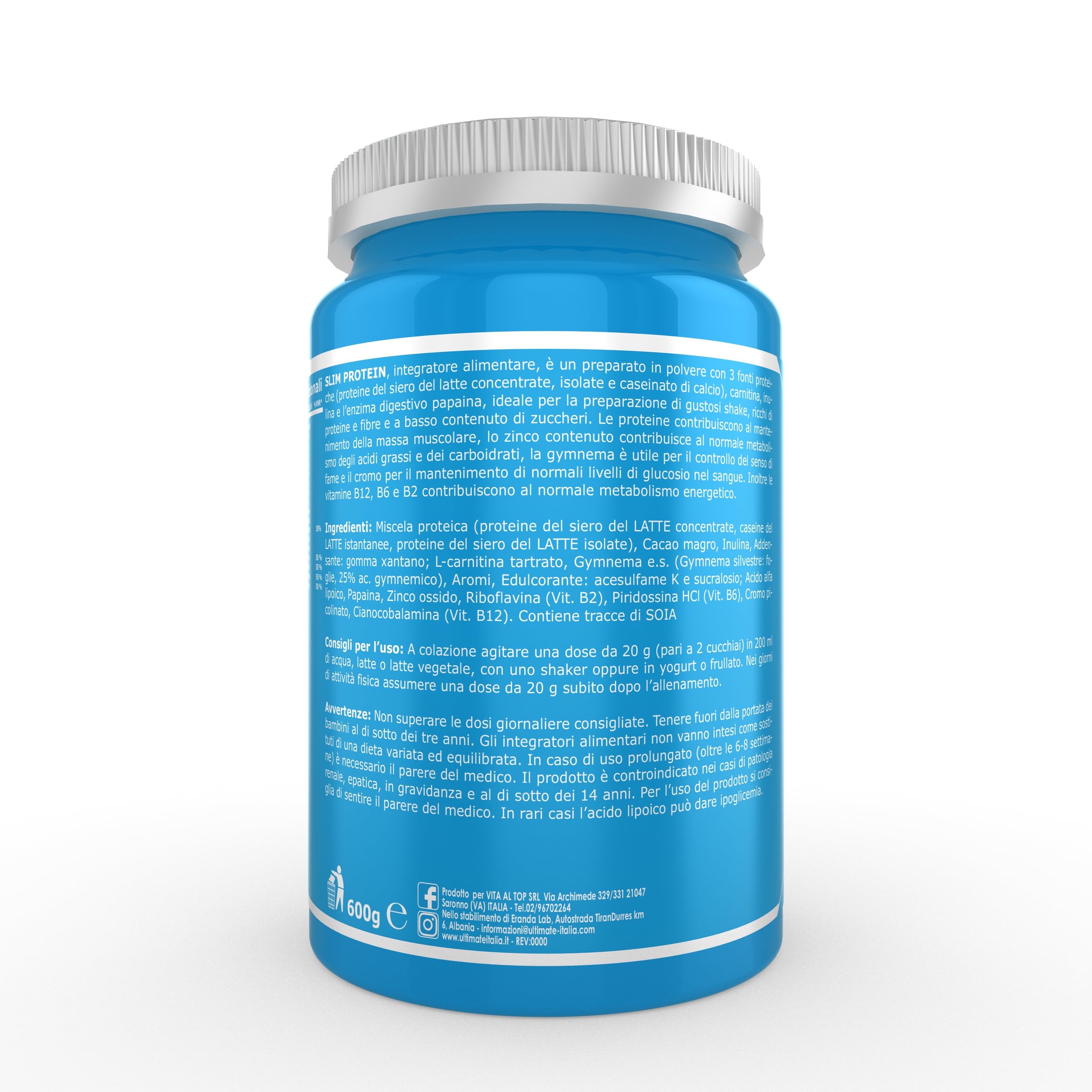 ultimate-italia-slim-protein-cacao-600g-shake-proteico-controllo-peso image 3