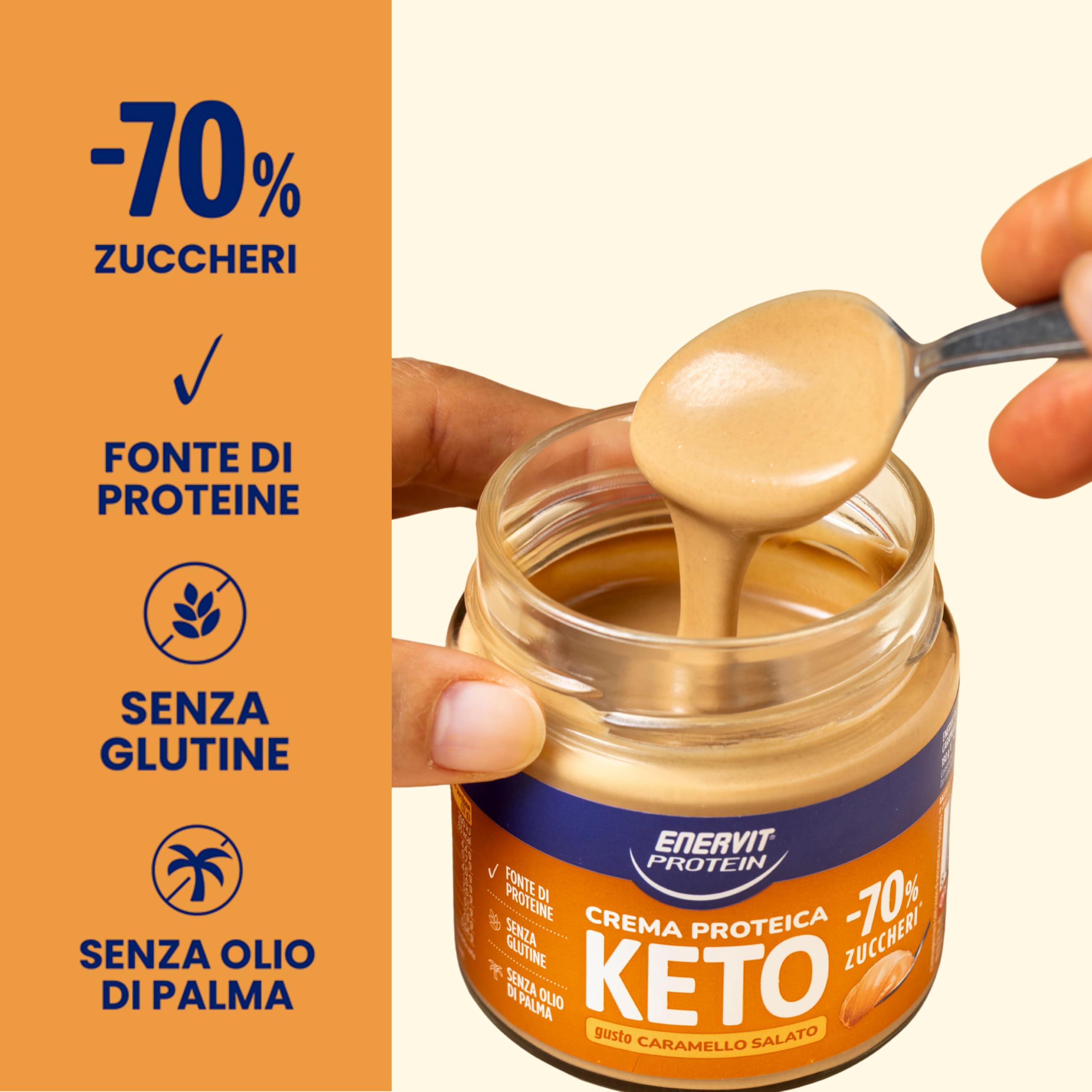 enervit-protein-cream-keto-caramello-salato-70-zuccheri-180-g image 3