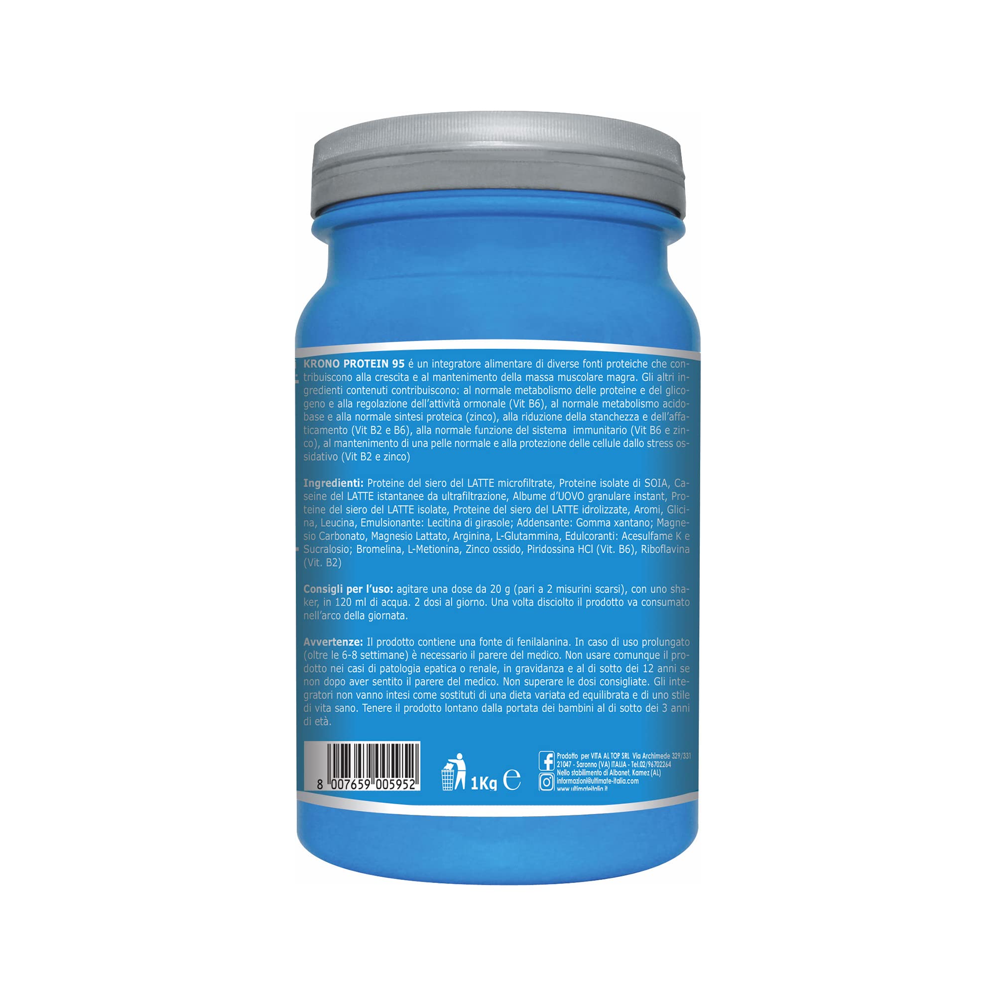 ultimate-italia-krono-protein-95-vaniglia-1kg-6-fonti-proteiche-rilascio-gradual image 2